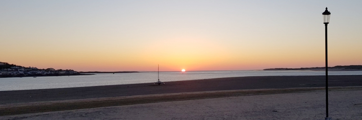 Sunset over Instow beach